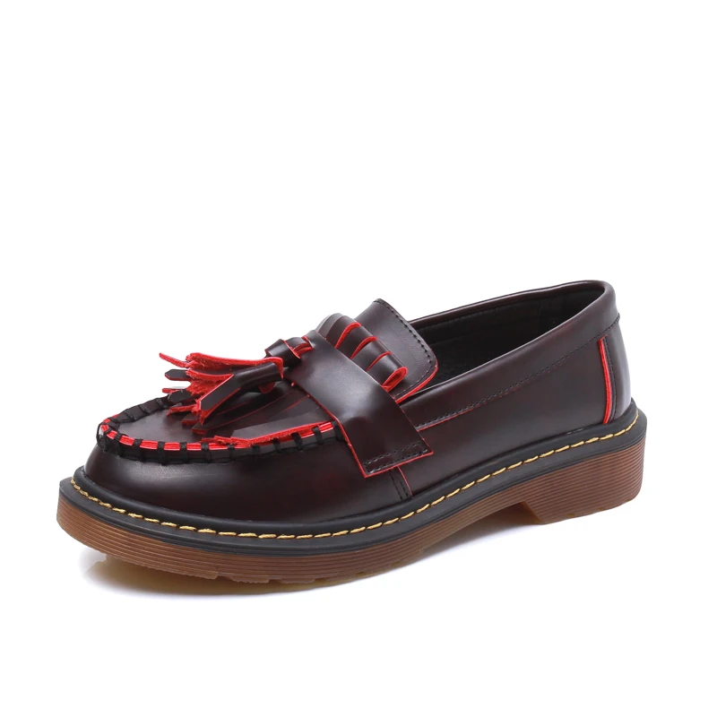 Teahoo/классические женские лоферы туфли слипоны из мягкой кожи на плоской подошве