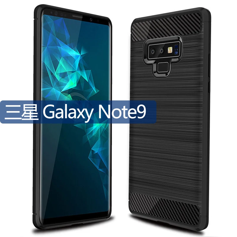 УГЛЕРОДНЫЙ чехол для Samsung Galaxy Note 9 силиконовый бампер мягкий телефона |