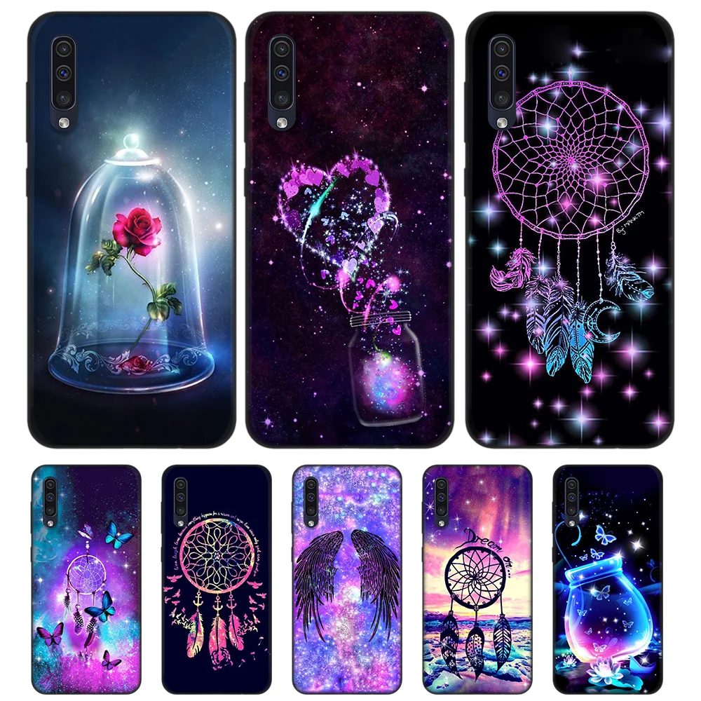 Ловец снов TPU силиконовый чехол для samsung Galaxy A7 A9 A10 A20 A30 A40 A50 A60 A70 A80 A20E A90 5 г Примечание 10 M40 для задней панели