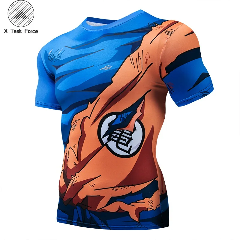 Футболка с длинным рукавом аниме Camiseta Harajuku футболки Vegeta футболка принтом Dragon Ball