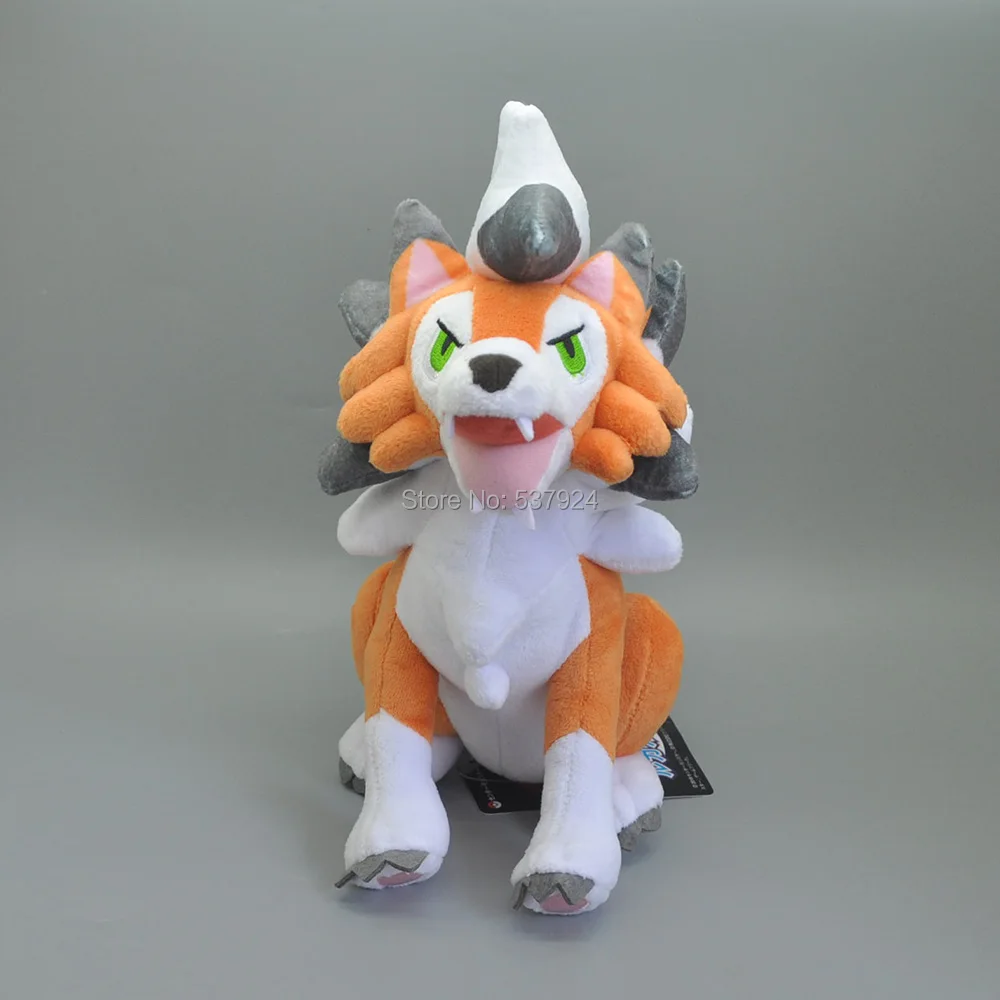 Новая Сидящая Lycanroc Сумерки форма рок 9 5 &quot24 см плюшевая кукла|Персонажи