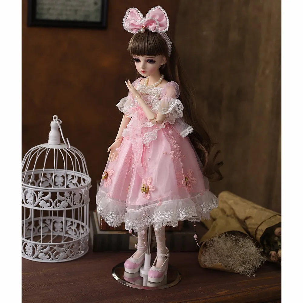 As picture 12 NPK, 60 см, BJD, 1/3, куклы для девочек с BJD, одежда, парики, обувь, макияж,, ручная работа, красивые игрушки, силиконовая кукла для BJD, 12 комплектов - Цвет: As picture 12