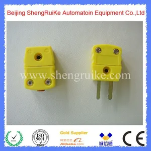 Image for Miniature Flat Pin K type Thermocouple Connector 