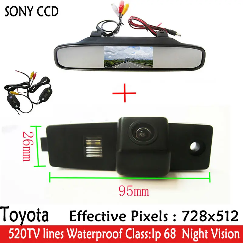 Беспроводная Автомобильная камера заднего вида SONY ПЗС автомобильная с новым