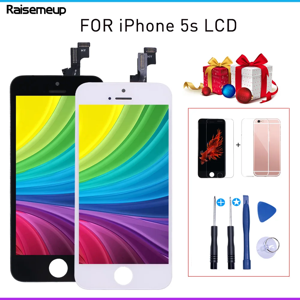 ЖК экран с дигитайзером для iPhone сенсорный в сборе 3 подарками 1/2/3/3/8|Экраны