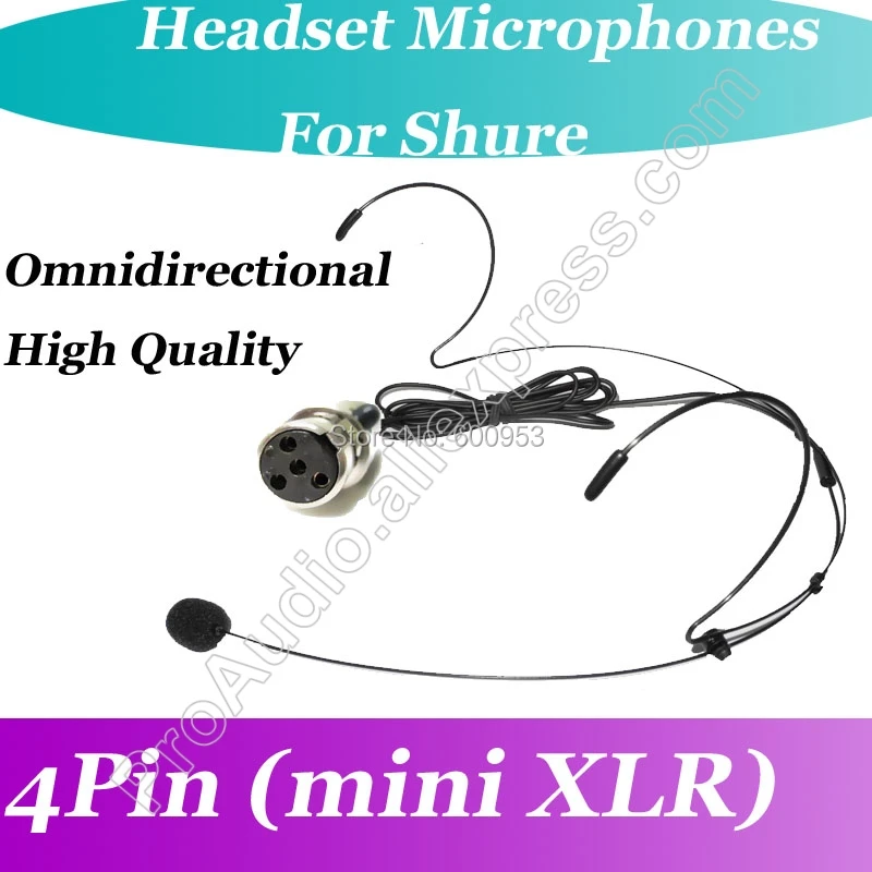 Черная всенаправленная гарнитура MICWL с двойным крючком микрофон для