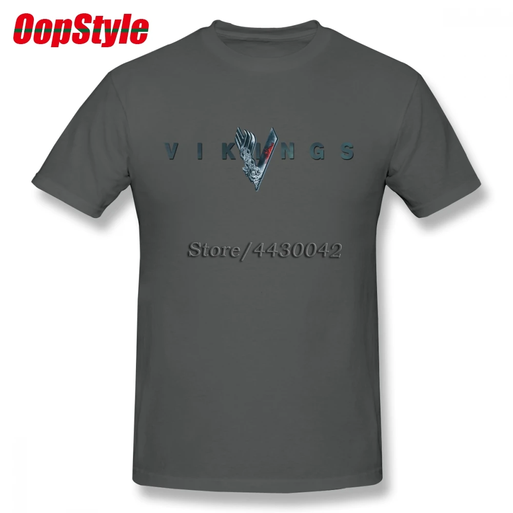 Мужская хлопковая футболка Vikings TV большие размеры 4XL 5XL 6XL Camiseta|Мужские футболки| |