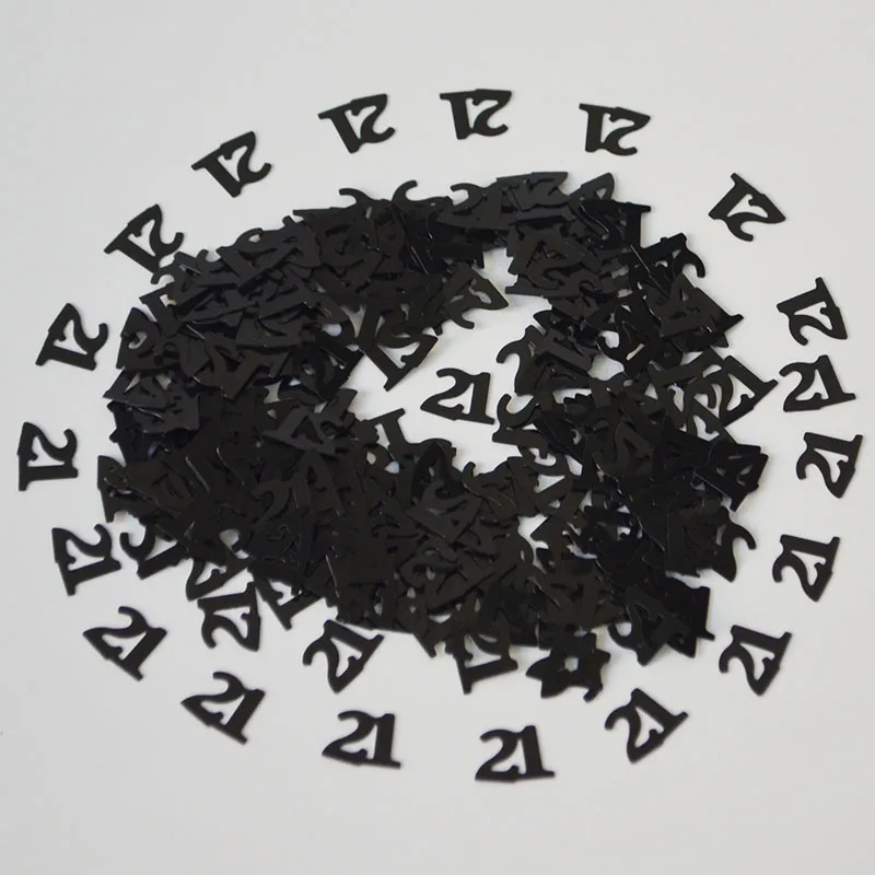 15 г Возраст 21st лет с днем рождения конфетти Разбрасыватели для стола фольга