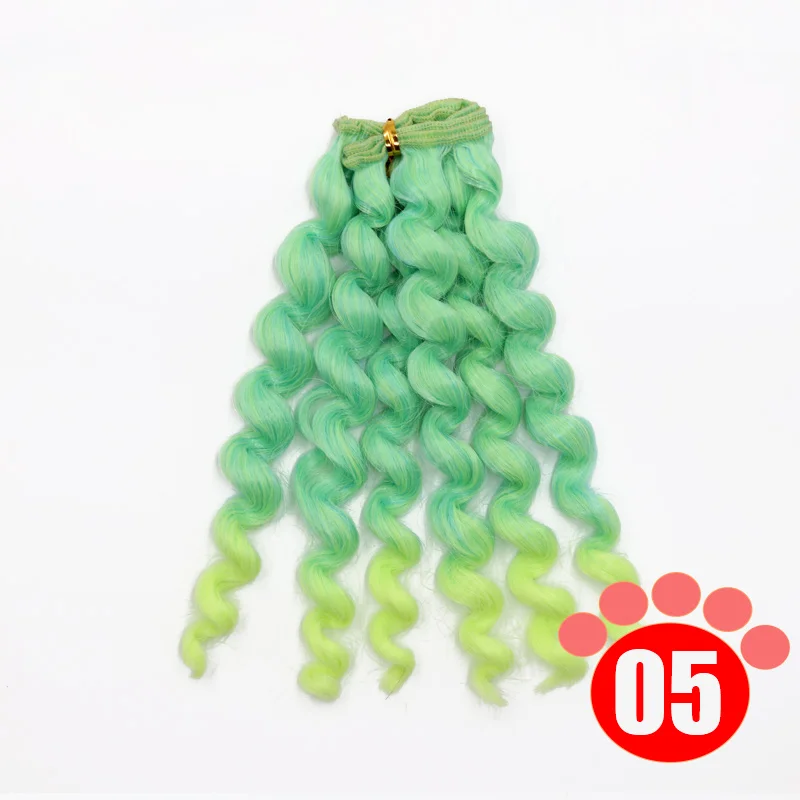 Msiredoll bjd парик аксессуары 1 шт 20*100 см волосы куклы для 1/3 1/4 1/6 1/12 Детские волосы BJD парик - Цвет: colour 05