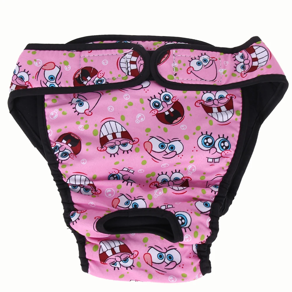 Физиологические штаны для собак, XS-XXL, подгузники, гигиенические, моющиеся, женские шорты для собак, трусики для менструации, нижнее белье, трусы, комбинезон для собак - Цвет: Розовый