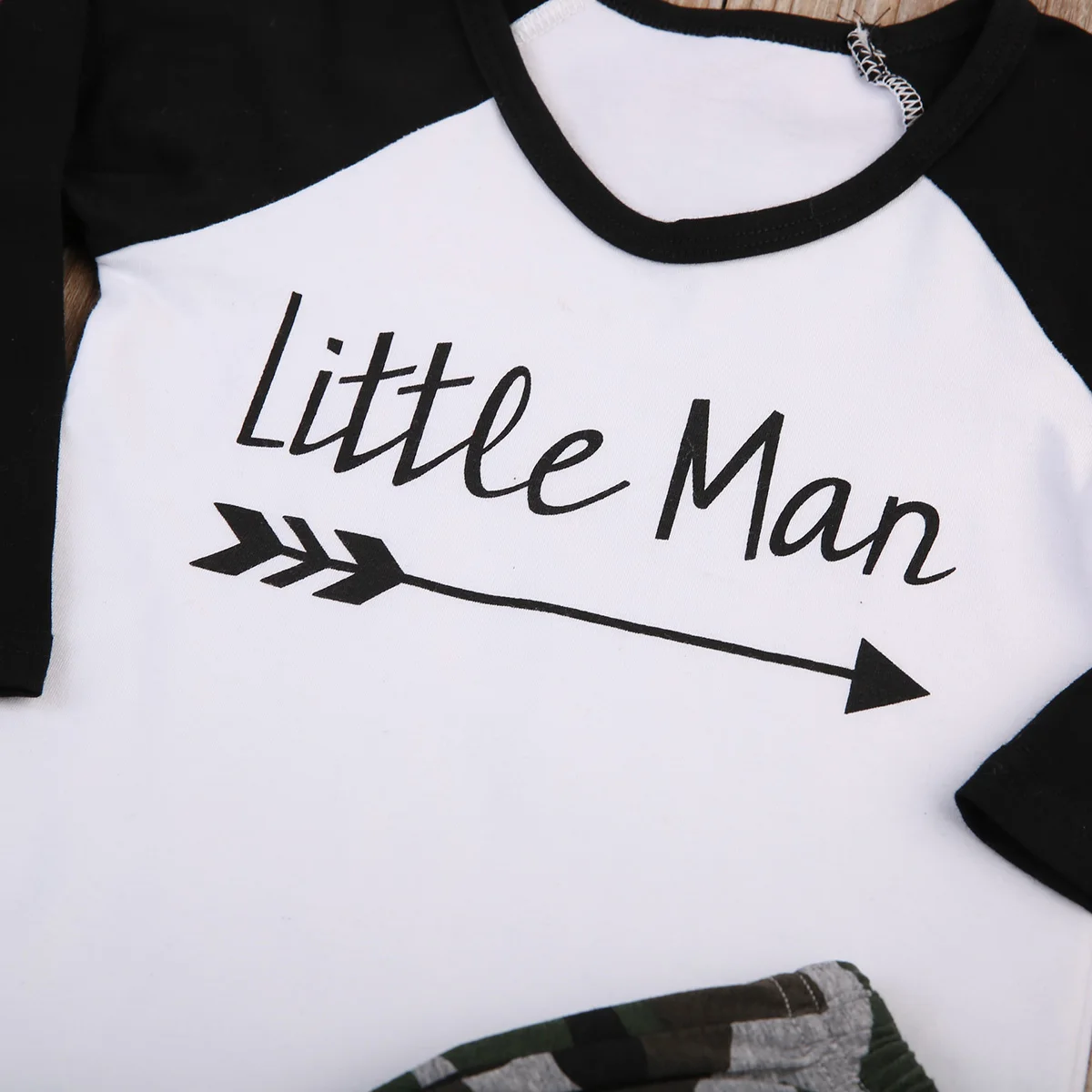 Камуфляжный комплект из 2 предметов для новорожденных мальчиков футболка с