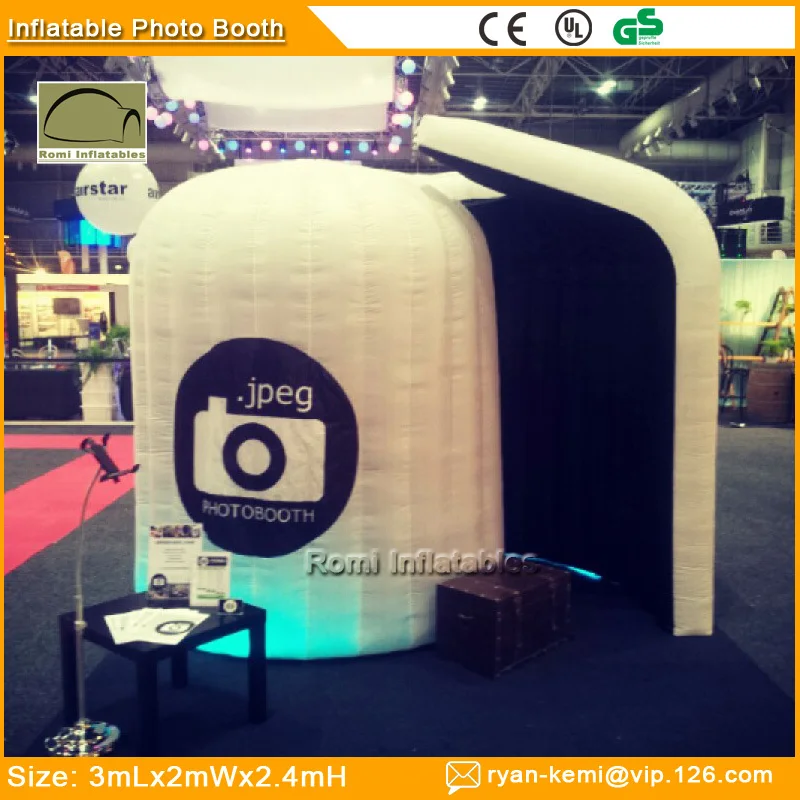 

Free shipping Color changing LED lighting Inflatable photo booth tent bar
