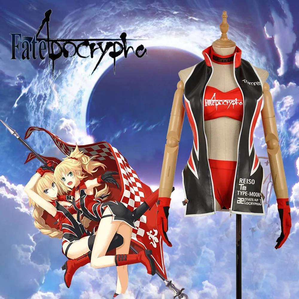 Fate/Apocrypha FA Racing Wear Joan Of Arc Mordred сексуальный костюм униформа для девочек карнавальный
