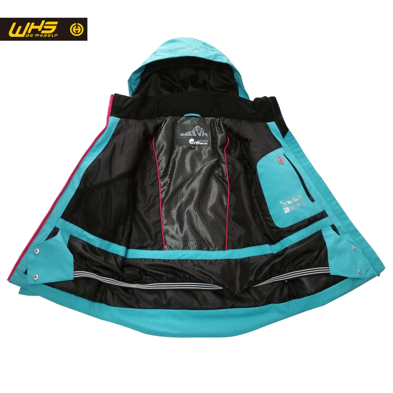 WHS Новые девушки лыжный костюм подросток лыжи куртка и тяжелое дыхание Детей