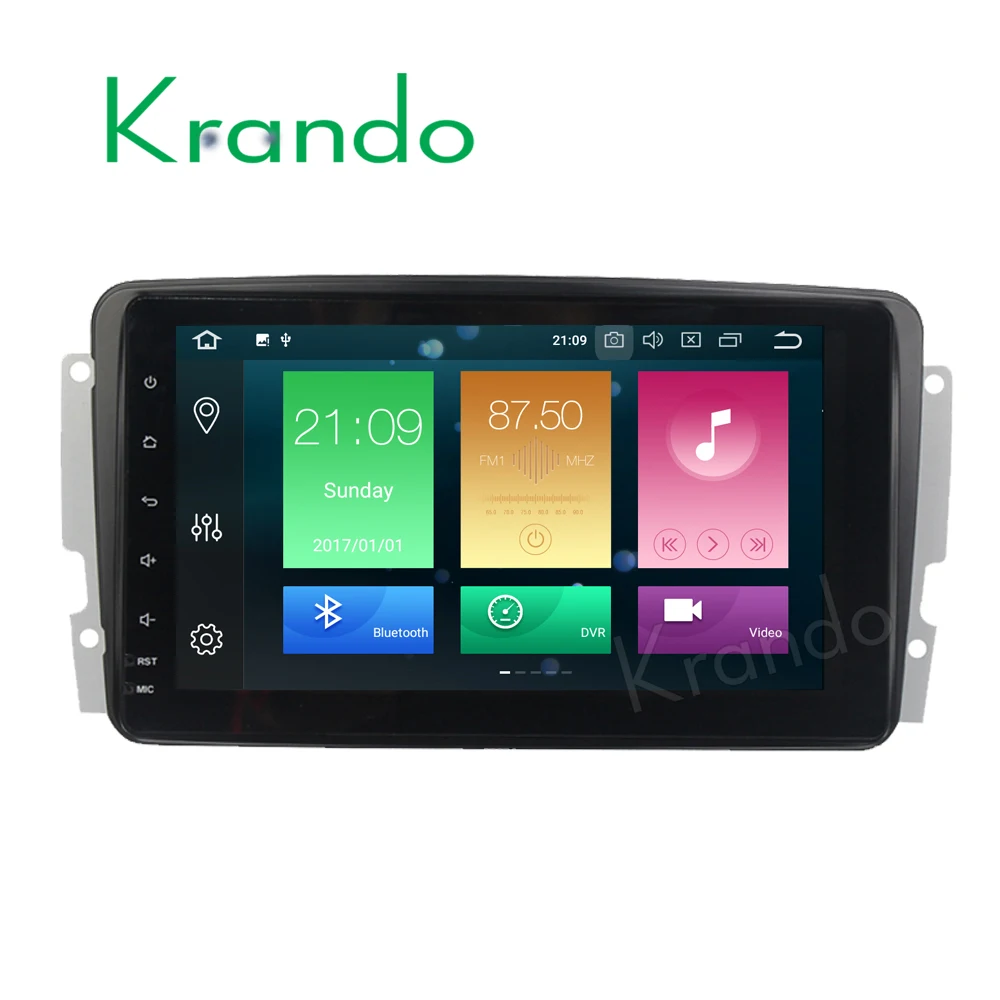 Автомобильный радиоприемник Krando Android 8 0 дюймов 32 Гб ROM для BENZ C-W203 2000-2005 gps навигатор