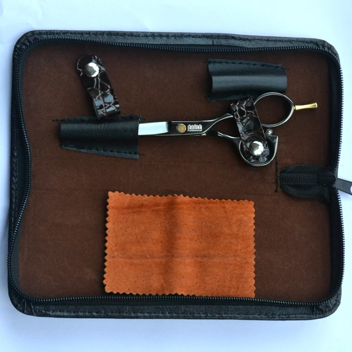 Черный Титан 5 дюймов Высокое качество Парикмахерские ножницы набор