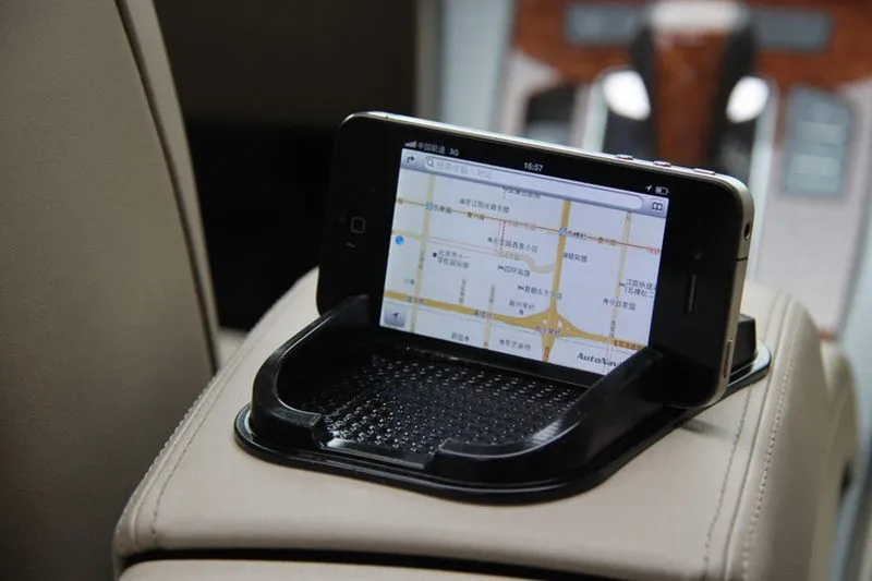 Автомобильный Противоскользящий коврик-накладка, универсальный для gps мобильного телефона Iphone 4 5 Iphone 5S, Смартфон samsung Galaxy S2 S3 S4 Note
