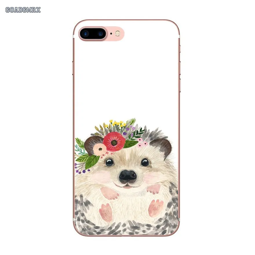 Силиконовый чехол для Samsung Galaxy S2 S3 S4 S5 Mini Alpha S6 S7 edge S8 S9 Plus J1 Grand Prime egehog Cute In Teacup