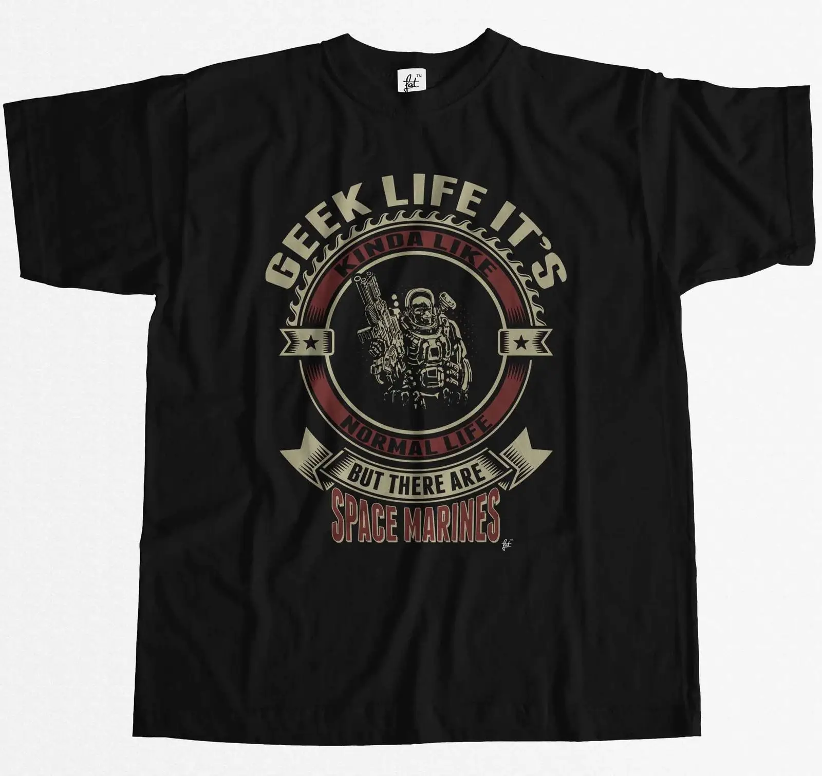 Geek жизнь как настоящая но с готическое металическое кольцо Мужская