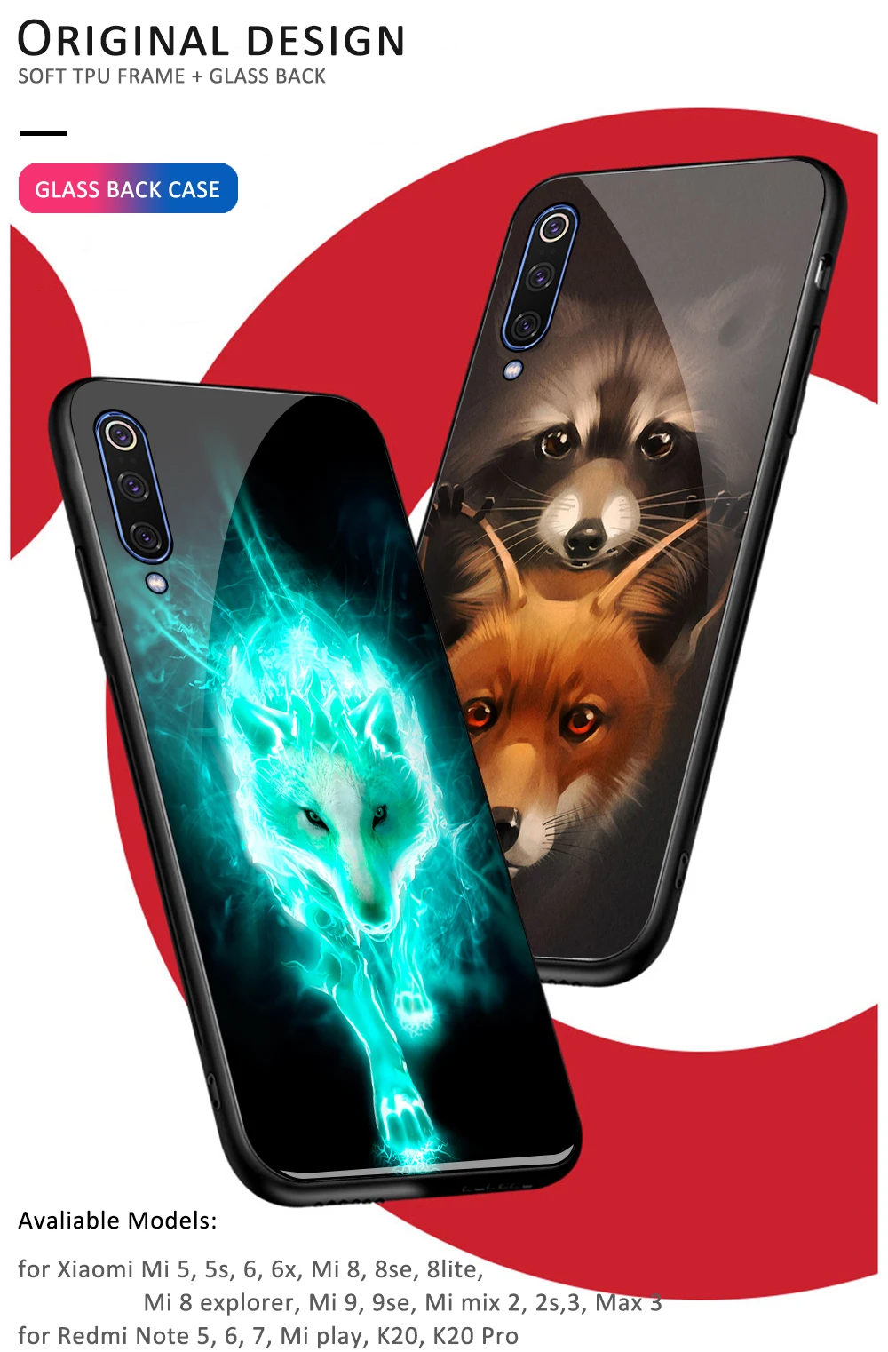 Чехол для xiaomi mi 8 lite, стеклянная задняя крышка, чехол mi x 2 s, милый дизайн с лисой для xiaomi mi 8 8se lite explorer mi 9 9se mi x 2 2s 3 CC9