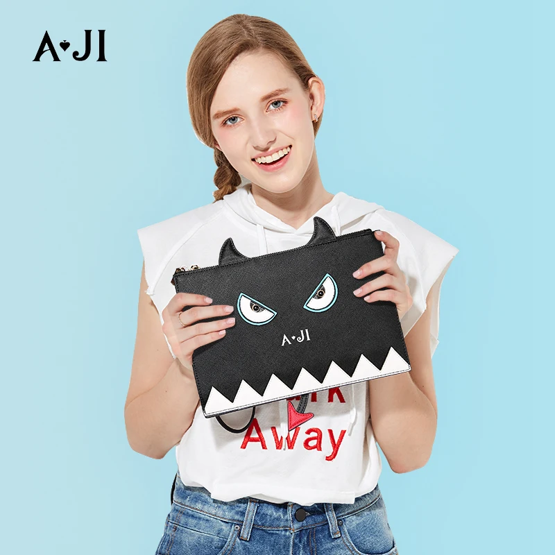 Женские сумки конверт AJI с принтом дьявола на плечо для девушек 2019|Сумки ручками| |