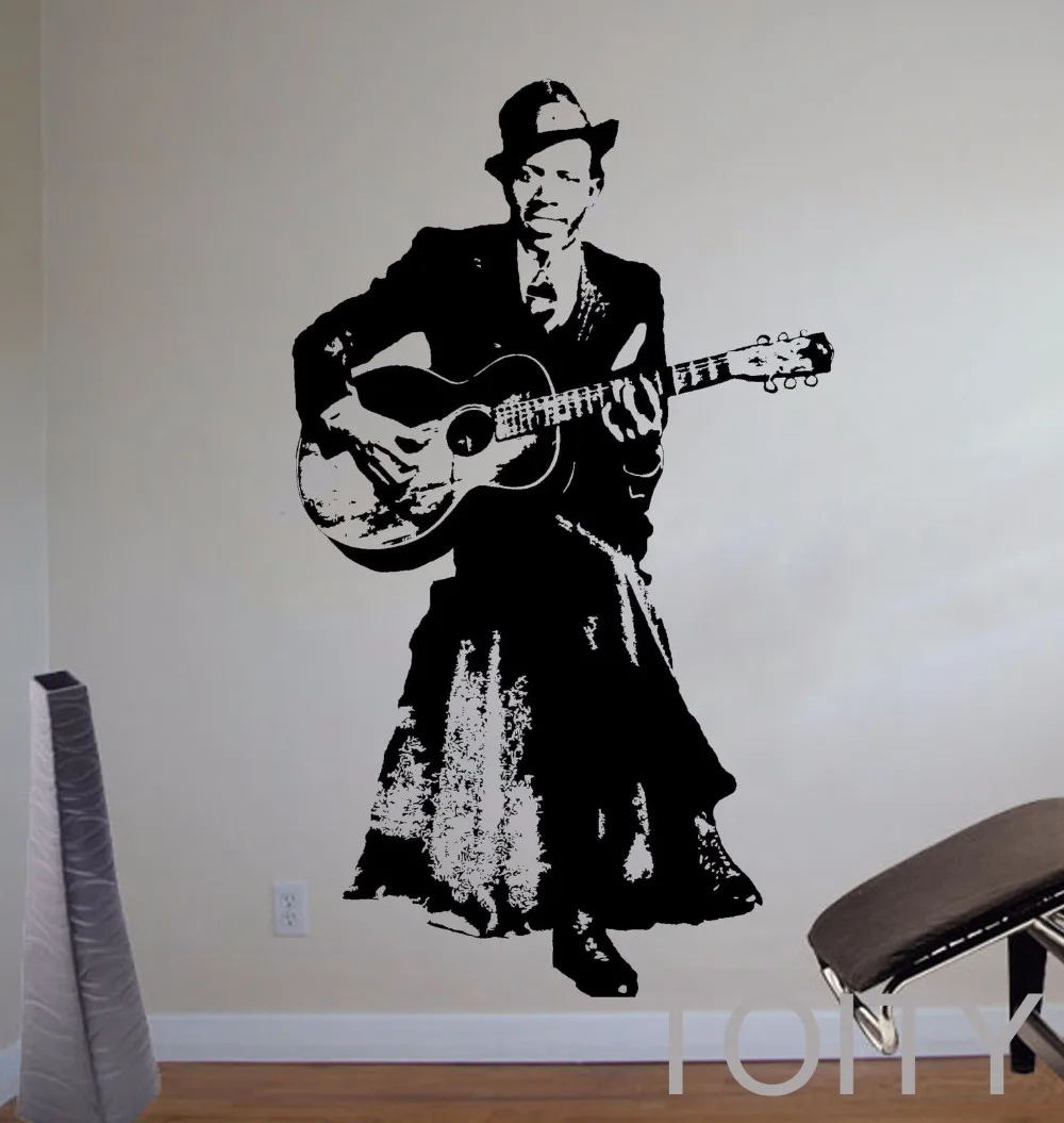 Стикер на стену с изображением винного певицы Виниловая наклейка музыкальное