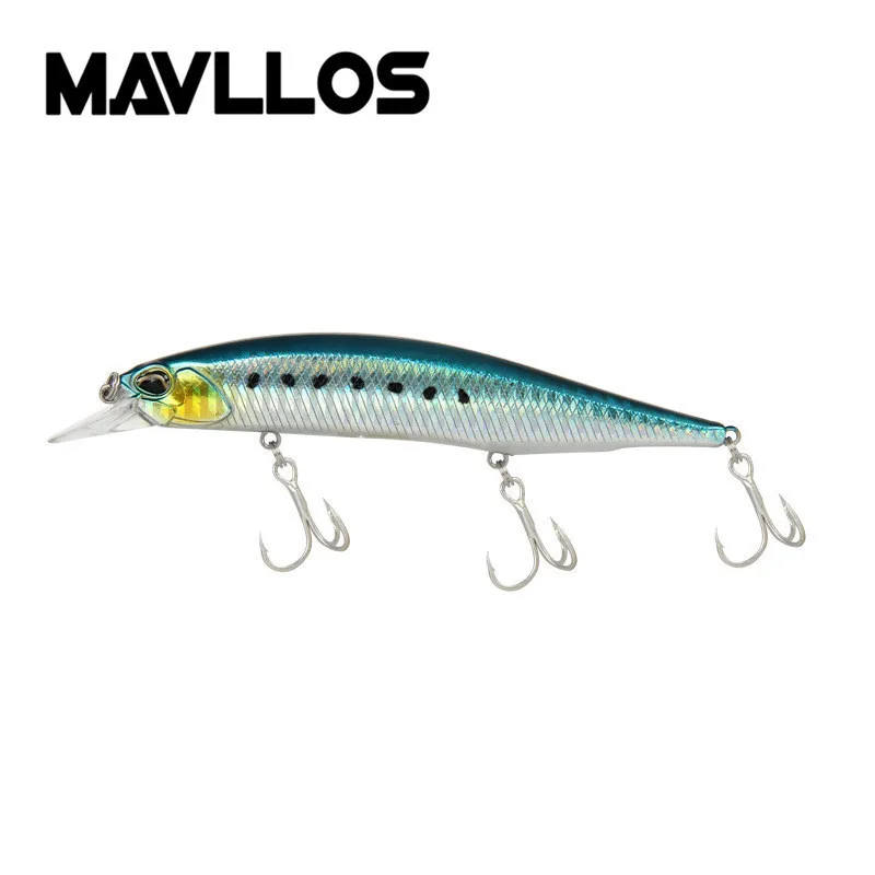 C Mavllos, мелкая плавающая приманка-гольян, 13,5 см, 17 г, 3D реалистичные глаза, 3 шт., тройные Крючки, искусственная приманка для рыбалки в соленой воде - Цвет: C