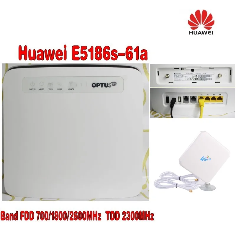 Разблокированный Huawei E5186 беспроводной маршрутизатор с Wi Fi 4g 300 м 700/1800/2600 МГц FDD 2300