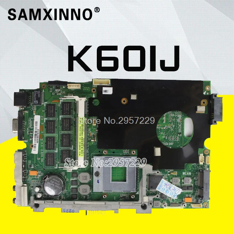 

K60IJ Motherboard For Asus Laptop K60IJ 16-inch Machine Dedicated Origin Notebook Motherboard 60-NVJMB1100-B03 mainboard
