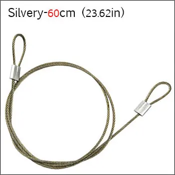 60cm Silver 2 шт Универсальный 30 см 60 см Черный Серебряный защитный ремешок из нержавеющей стали ремешок на запястье для GoPro аксессуары для камеры - Цвет: 60cm Silver
