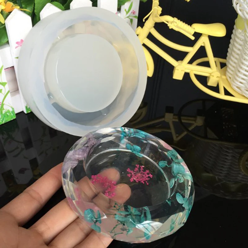 Новая зеркальная пепельница силиконовая форма Кристалл эпоксидная УФ Смола