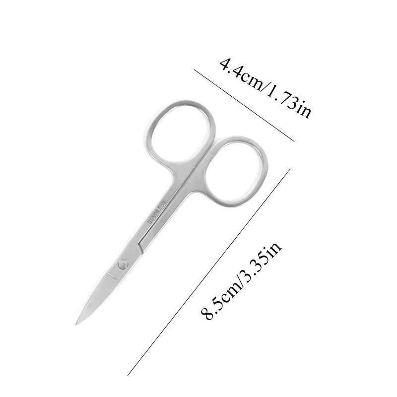 1 шт. инструменты для декора ногтей из нержавеющей стали изогнутые лезвия ножницы