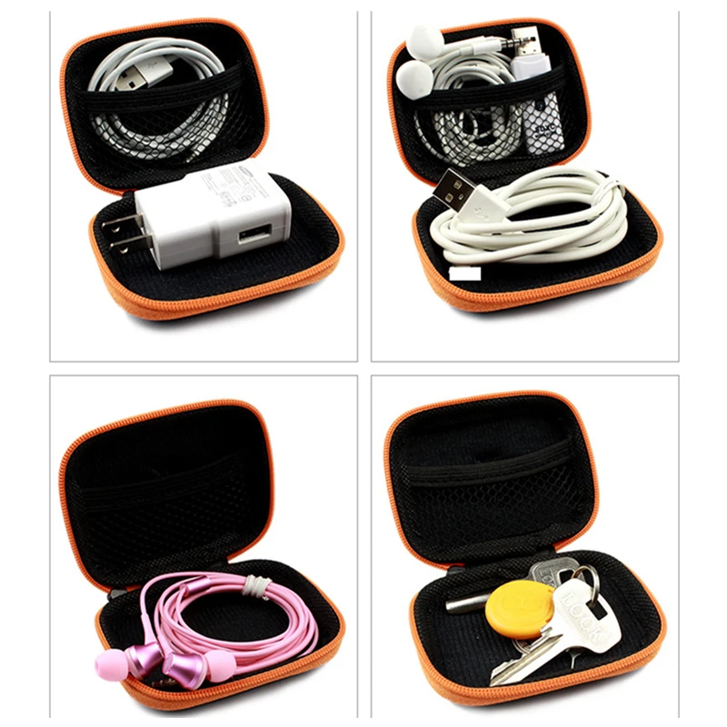 Классическая коробка для наушников сумка с застежкой молнией из искусственной