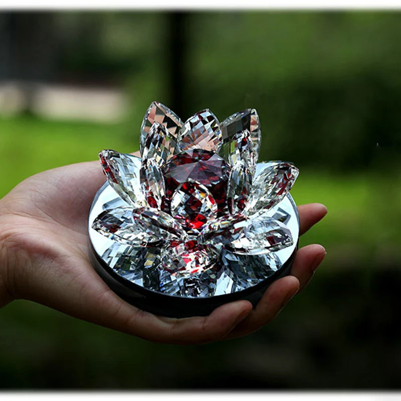 Свадебные сувениры красочный Цветущий хрустальный Лотос пустой флакон для духов