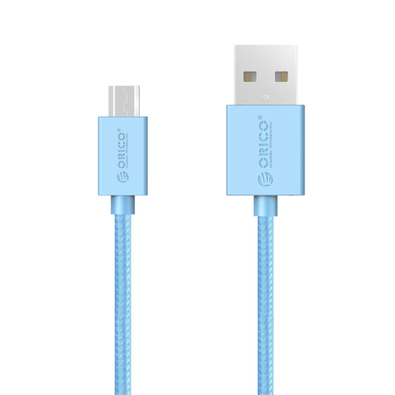 Blue Color ORICO Micro USB кабель 2A кабель для передачи данных и зарядки телефона для samsung htc Nokia SONY Xiaomi huawei 100 см - Цвет: Blue Color