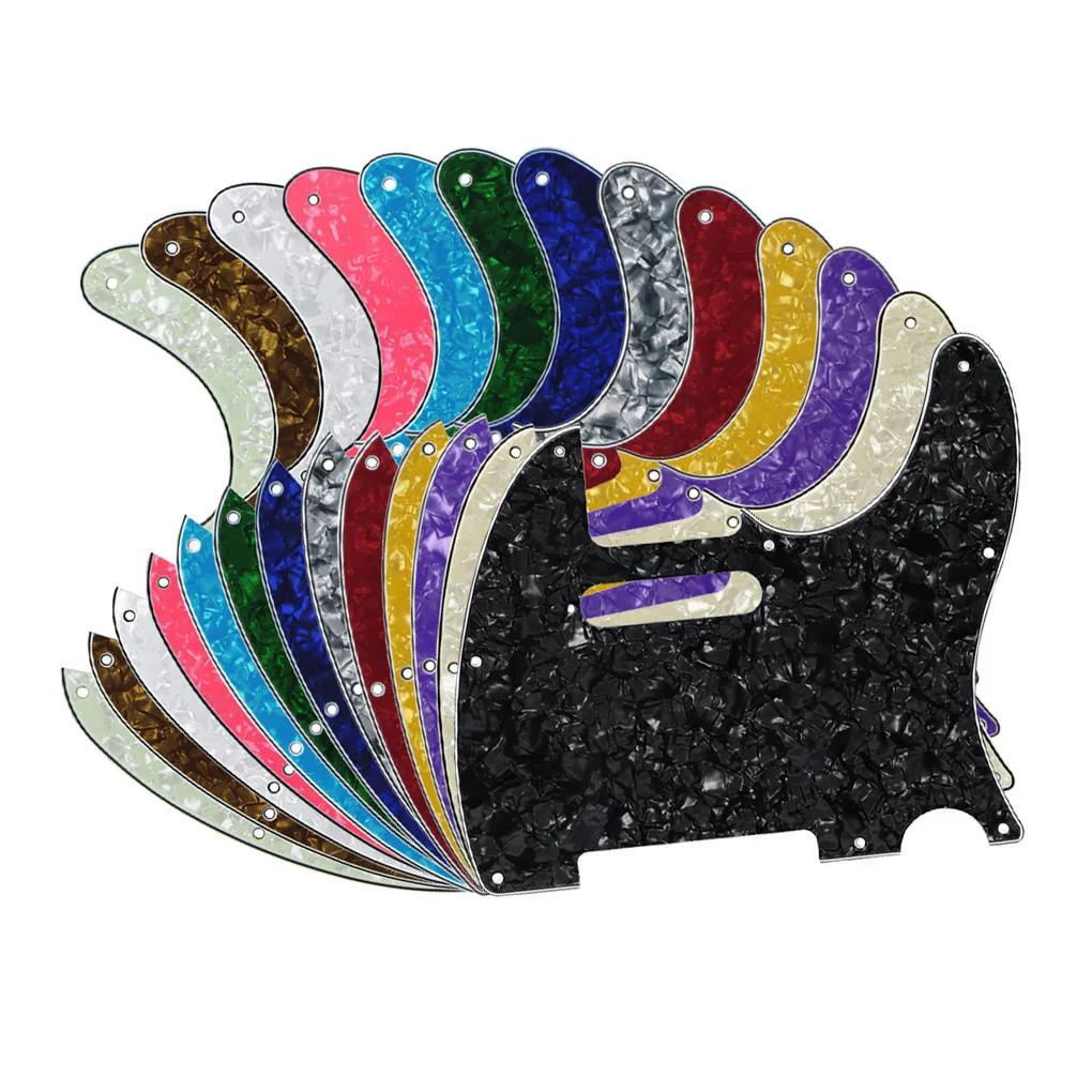 Новая 13 шт. целлюлоидная перламутровая TL Накладка электрогитары царапина