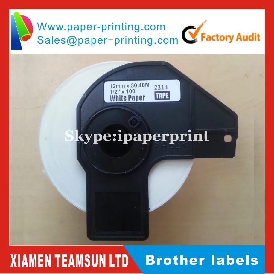 6x Rolls Brother Совместимые Этикетки dk 22214 прямые метки|brother label|tag tagtag lines |