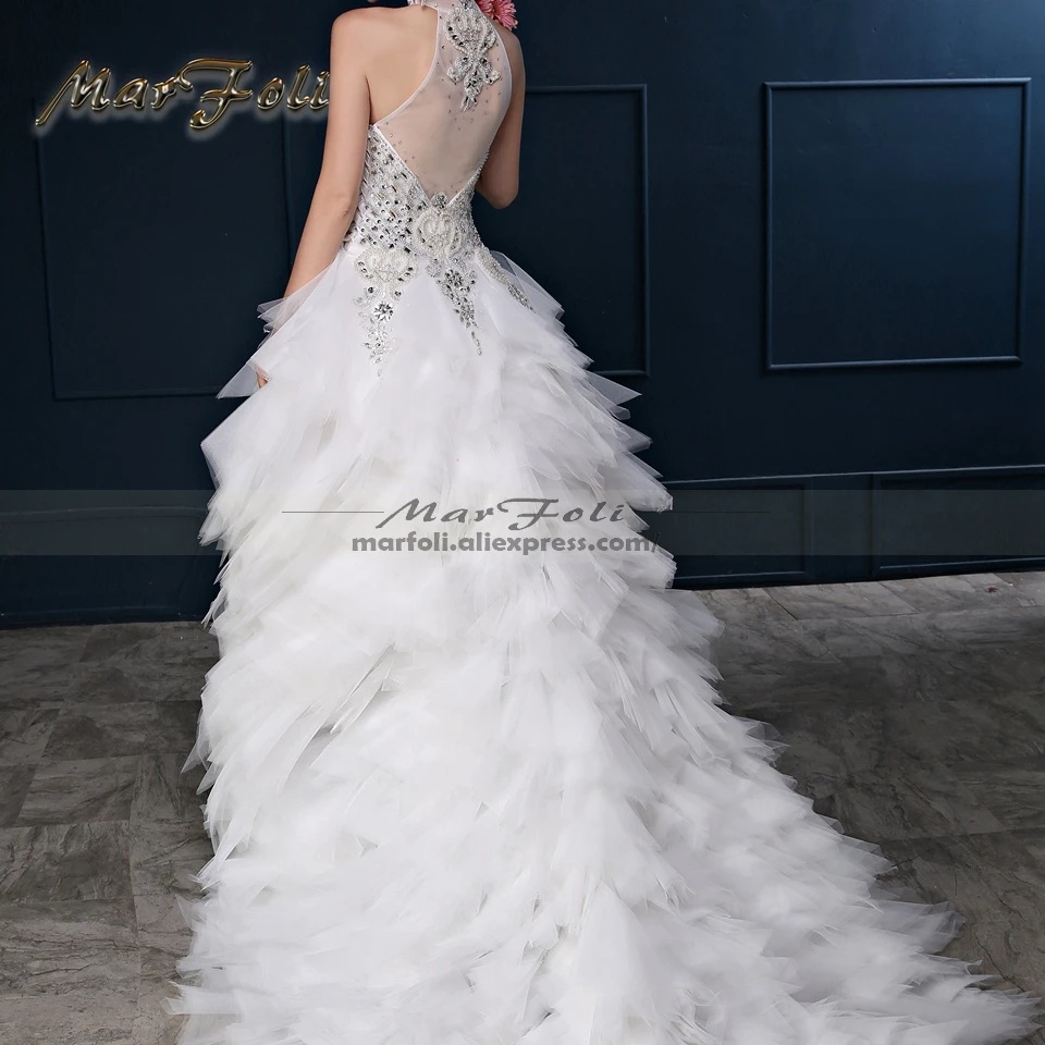 Реальные фотографии высокое-низкое сексуальное свадебное платье Vestidos de formatura