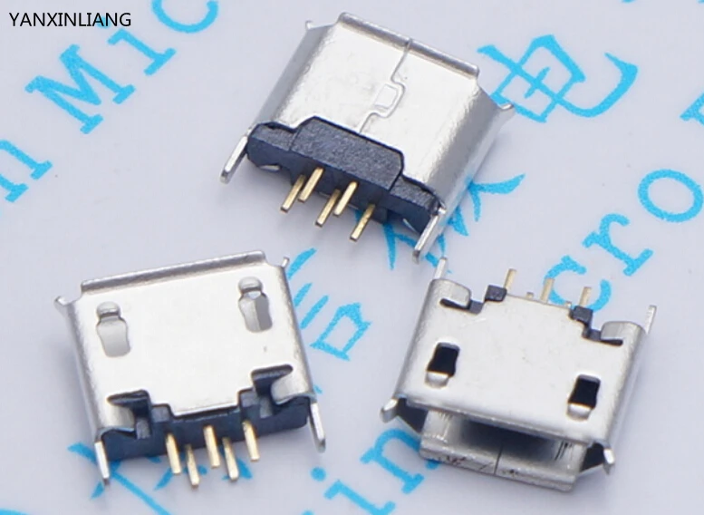 10 шт. вертикальный разъем MICRO mini USB 5pin гнездовой 180 градусов 5P Прямой USB|usb data cable