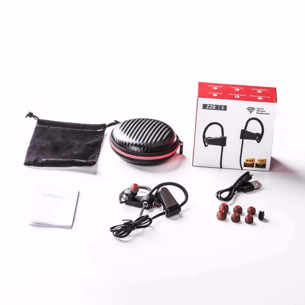 

Bluetooth Headphones Noise Cancelling Wireless Earphones,IPX7 Waterproof Sports Earbuds-with HD Stereo Sound for mobile phhone