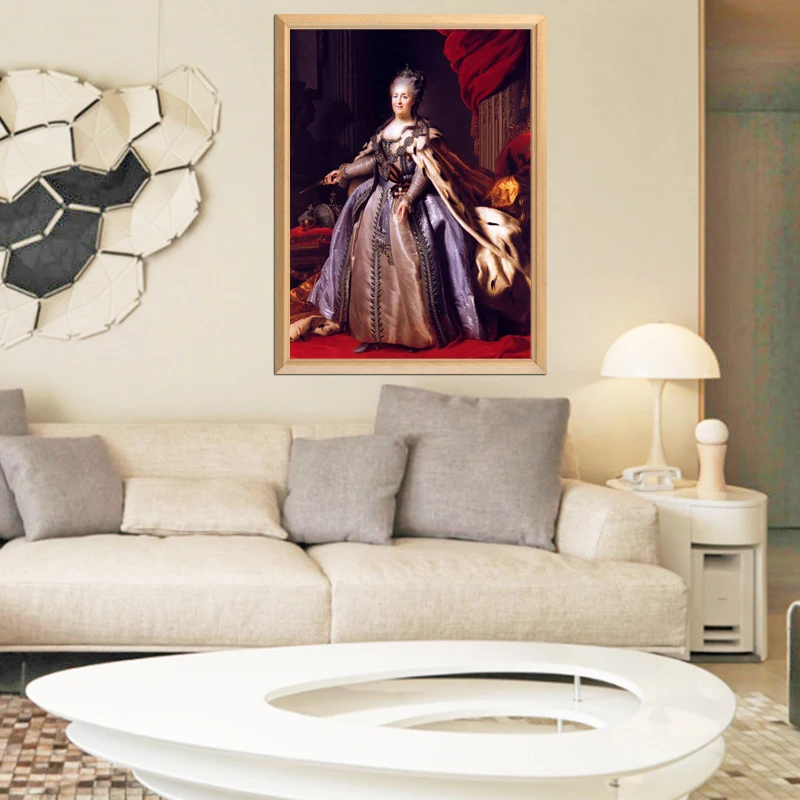 Tsarina Catherine II в великолепном наряде 5D DIY Алмазная картина полностью квадратная