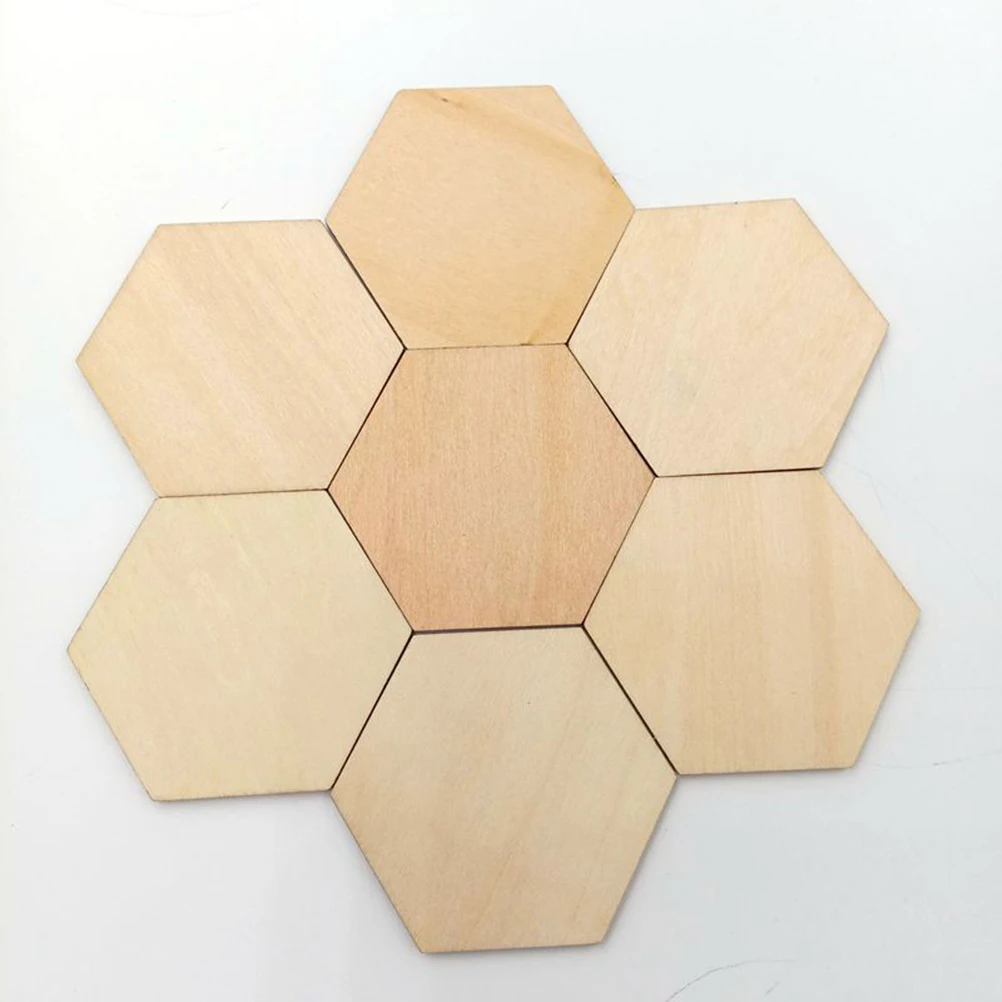 Бук деревянный шестиугольный орнамент из кусочков деревянной формы украшения