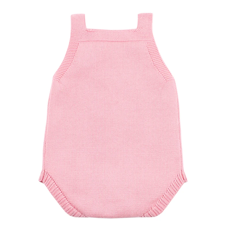 Комбинезон для новорожденных трикотажный без рукавов с цветочным