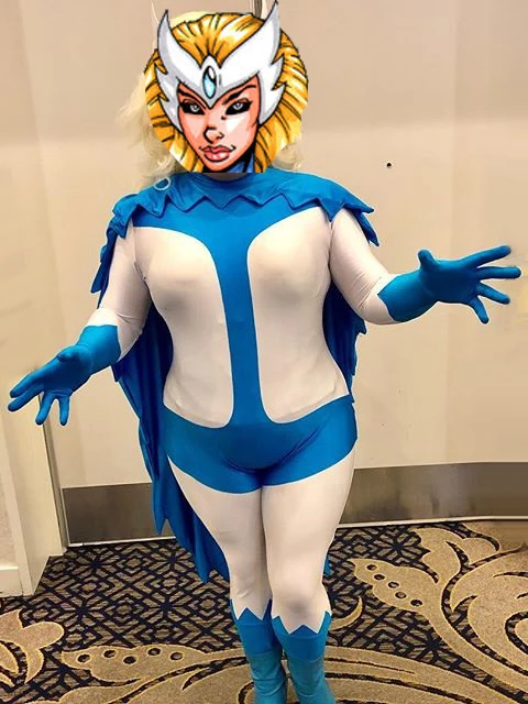 Бесплатная доставка DHL взрослый Marvel Comics Alpha Flight Snowbird костюм супергероя Хэллоуин