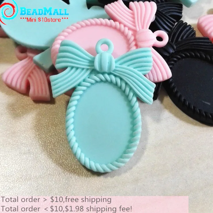 Красивая Искусственная овальная рамка камеи с плоской задней стороной из смолы