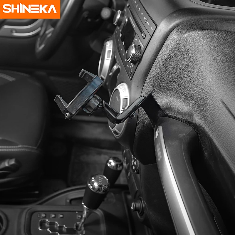 Автомобильный gps кронштейн SHINEKA для Jeep Wrangler JK, держатель для телефона, Ipad, держатель для Jeep Wrangler JK 2012+ аксессуары