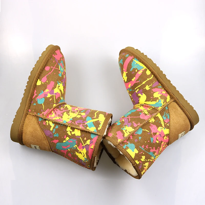 Женские зимние сапоги из натуральной воловьей кожи до середины икры | Обувь