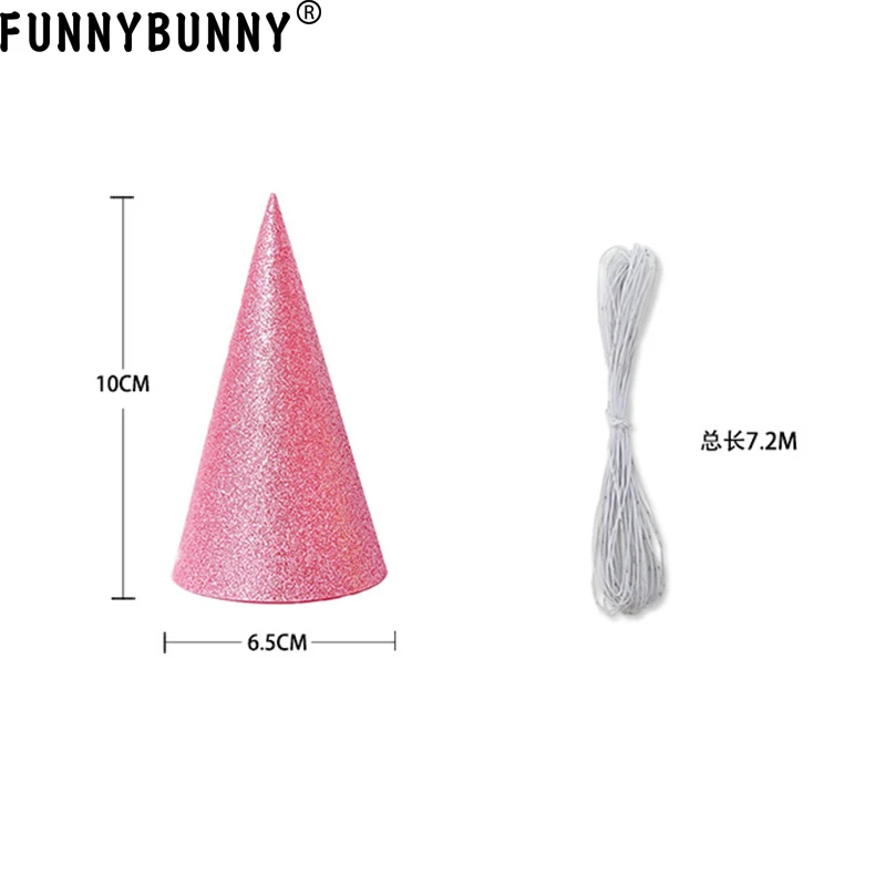FUNNYBUNNY 12 шт. блестящие шляпы для вечеринок на день рождения детей и взрослых