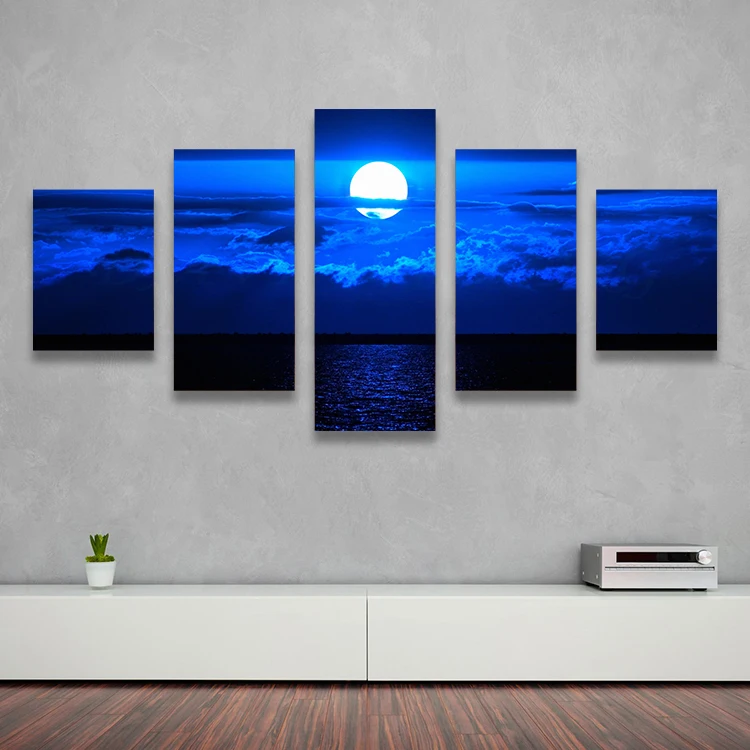 2016 Топ Мода Горячие Продажа Маслом Настенные Панно Для Гостиной картины 5 Шт.