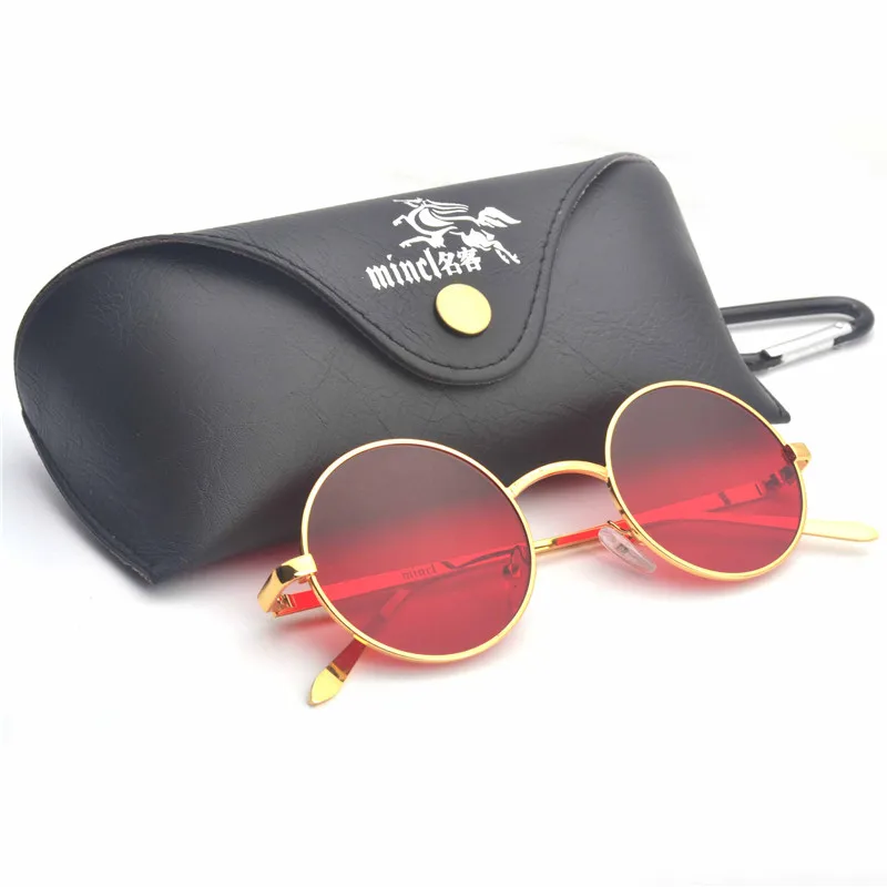 Солнцезащитные очки MINCL в готическом стиле для мужчин и женщин плоские круглые с